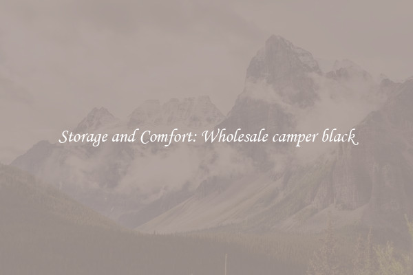 Storage and Comfort: Wholesale camper black