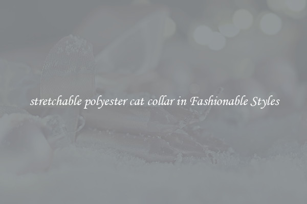 stretchable polyester cat collar in Fashionable Styles