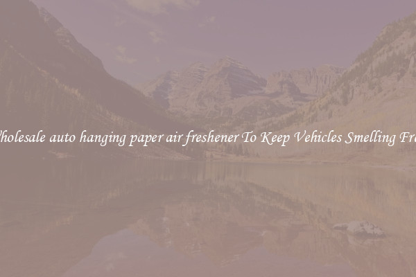 Wholesale auto hanging paper air freshener To Keep Vehicles Smelling Fresh