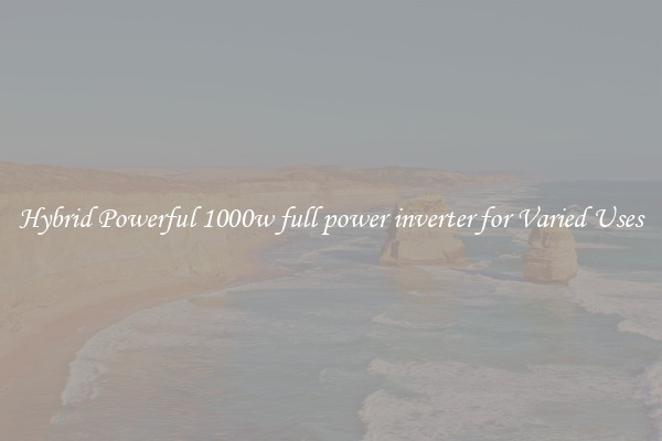 Hybrid Powerful 1000w full power inverter for Varied Uses