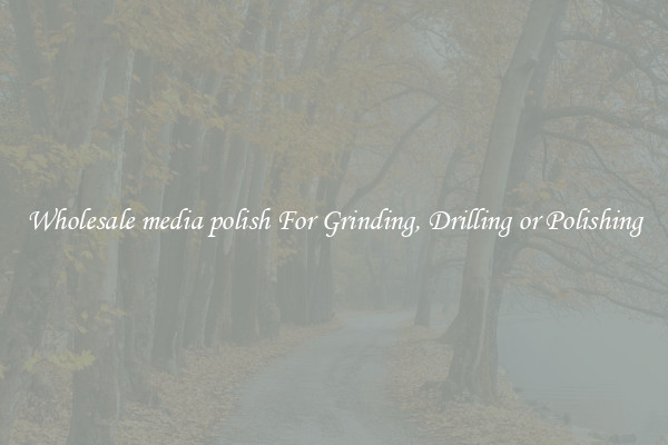Wholesale media polish For Grinding, Drilling or Polishing