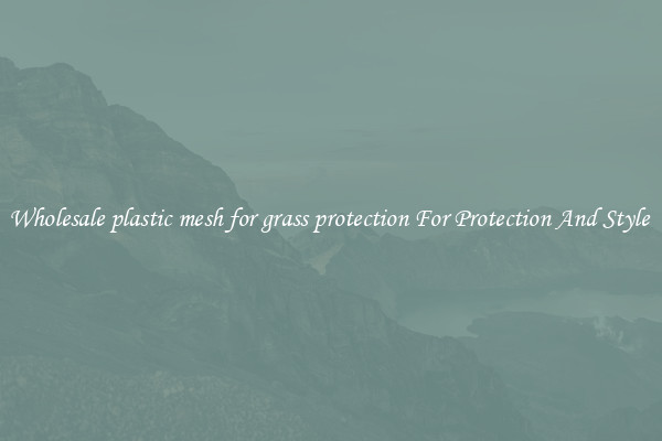 Wholesale plastic mesh for grass protection For Protection And Style 