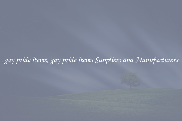 gay pride items, gay pride items Suppliers and Manufacturers