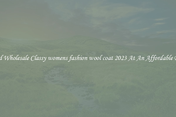 Find Wholesale Classy womens fashion wool coat 2023 At An Affordable Price