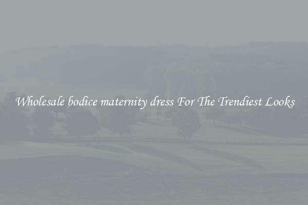 Wholesale bodice maternity dress For The Trendiest Looks