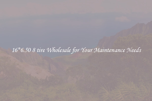 16*6.50 8 tire Wholesale for Your Maintenance Needs
