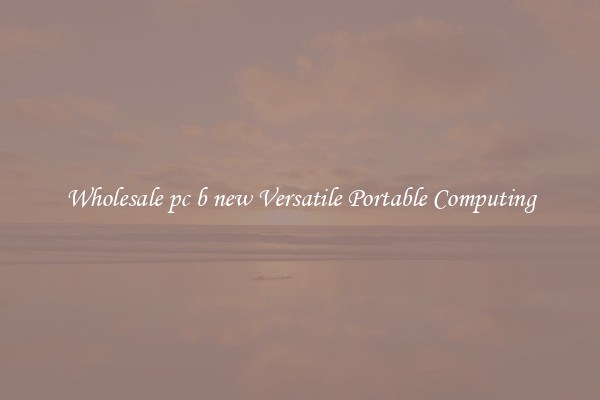 Wholesale pc b new Versatile Portable Computing