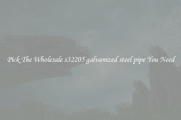 Pick The Wholesale s32205 galvanized steel pipe You Need