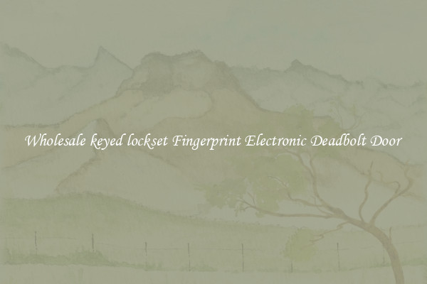 Wholesale keyed lockset Fingerprint Electronic Deadbolt Door 