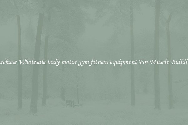 Purchase Wholesale body motor gym fitness equipment For Muscle Building.