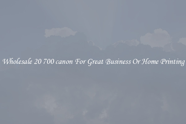 Wholesale 20 700 canon For Great Business Or Home Printing