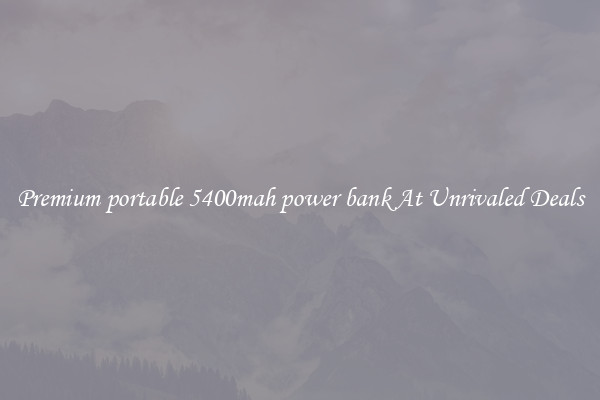 Premium portable 5400mah power bank At Unrivaled Deals