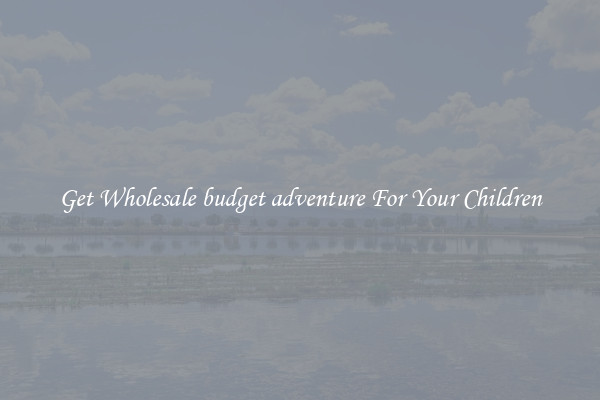Get Wholesale budget adventure For Your Children