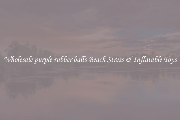 Wholesale purple rubber balls Beach Stress & Inflatable Toys