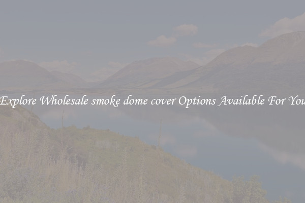 Explore Wholesale smoke dome cover Options Available For You