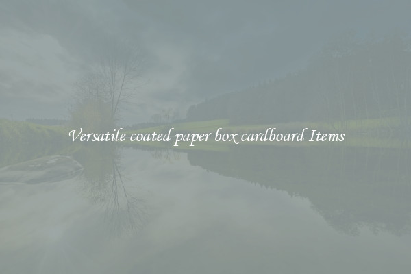 Versatile coated paper box cardboard Items