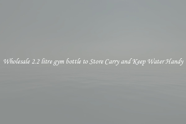 Wholesale 2.2 litre gym bottle to Store Carry and Keep Water Handy